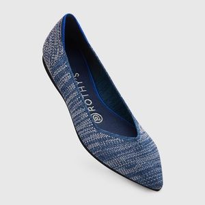 Rothy’s Heather Blue Pointed Toe Flats size 6.5